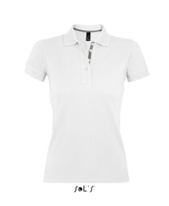 Portland Women | Polo manches courtes publicitaire pour femme Blanc