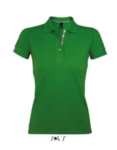 Portland Women | Polo manches courtes publicitaire pour femme Vert Bourgeon